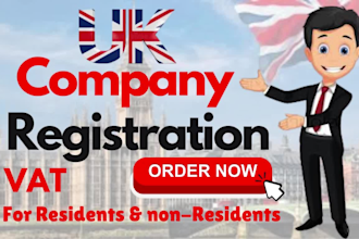 do UK company registration, UK vat for residents and non residents in just 24hr