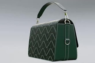 do a realistic 3d bag animation, 3d cgi bag model, 3d purse design, 3d backpack
