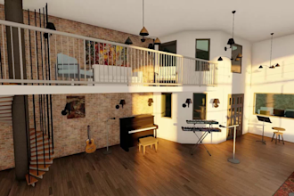 create a 3d model and a walkthrough of your building