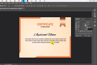 design professional certificate, completion award training