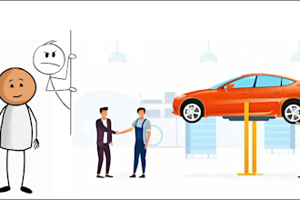 do funny stickfigure character stickman animation illustration for social media