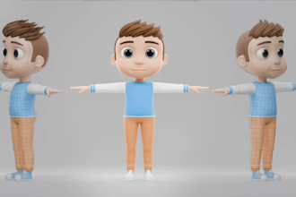 do 3d model, for kid learning video animation in blender