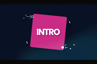 create supirior 3d futuristic logo intro