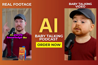 do ai baby talking podcast funny tiktok baby video ai youtube automation