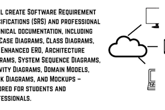 create srs, brd, sdd, uml diagrams and technical docs
