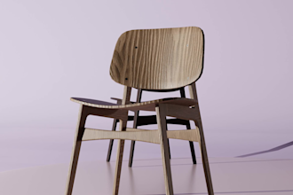 do a 3d model of a chair, table, shelf, or any furniture