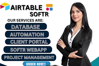 airtable, airtable interface, automation,airtable database,softr web app expert