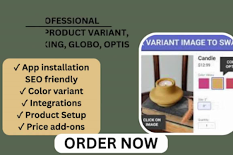 automated shopify dropshipping store and product variant listing