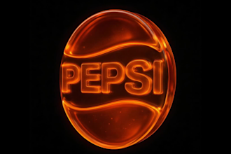 transform your 2d logo to a spining 3d photorealistic rendering