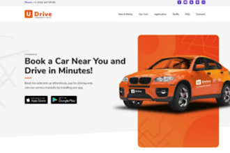 build a car rental website and taxi booking website on wix
