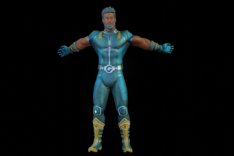 create stylized 3d character for your game or animation