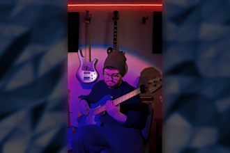 record tight bass guitar for your rock or indie song