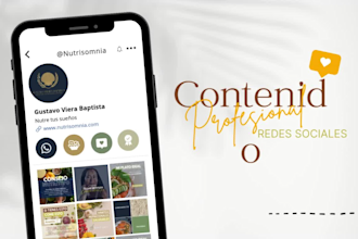 diseñaré contenido profesional para tus redes sociales