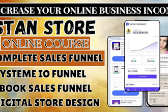 payhip ebook sales funnel, online course systeme io funnel, stan store marketing