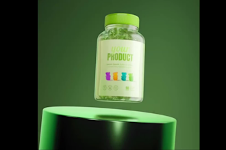 3d supplement animation supplement bottle design product animation promo video