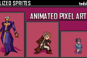 create professional pixel art sprites and animations