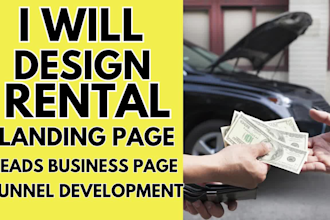 design wordpress short term rental website short term property landing page