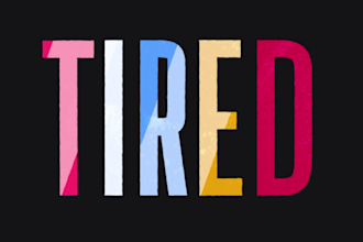 make a stretch text animation