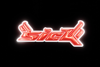design y2k streetwear 3d logo animation