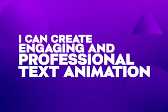 dynamic kinetic typography animation for your video
