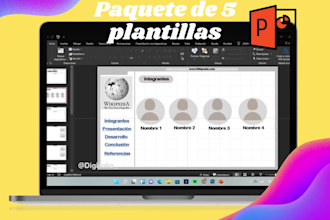 create a professional interactive  template