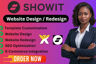 do showit website design, redesign and showit customization or showit template