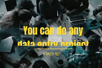do data entry data mining, web research, company data