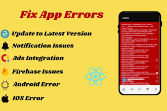 fix bugs in react native and expo app and also update your react native app