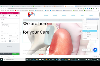 build a doctor, clinic, therapist medical health website,