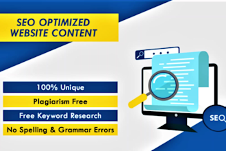 be your professional SEO website content writer