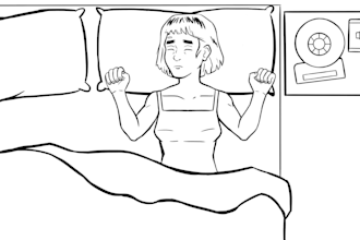 do 2d traditional animation, frame by frame animation, hand drawn, 2d line art