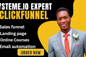 clickfunnels sales funnel on systeme io, leadpages, clickfunnels landing page