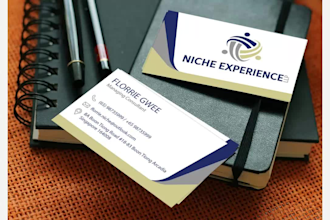 design business card with bleed