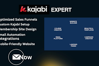 be your kajabi expert for website, membership, course and landing page setup