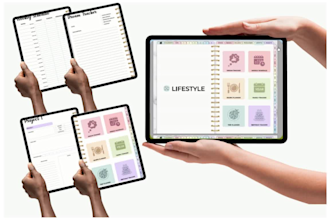 provide you a fully hyperlinked digital planner