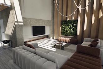 do photorealistic VR architecture design and walkthrough