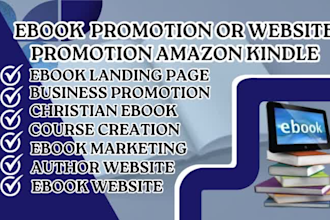 design ebook websites, author websites, book trailers, and promote your ebook