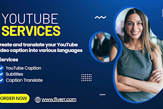 create and translate your youtube video caption into various languages