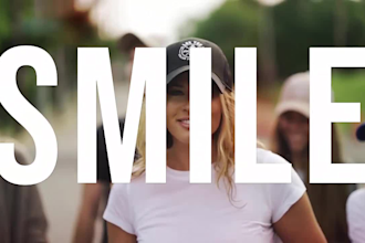 do a promo video with images, videos and text