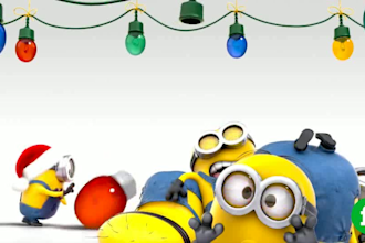 make funny minions christmas greeting video