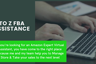 be your amazon virtual assistant fba wholesale, VA  for UK and US