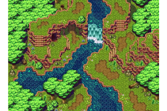do top down pixel art tiles rpg game tile map asset character sprite sheet