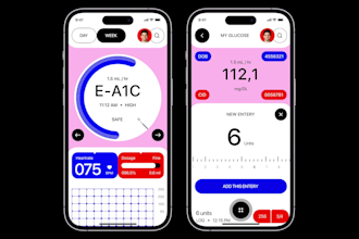 develop diabetes monitoring app, glucose tracking app,