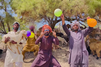 create crazy and funny happy birthday video with my goats