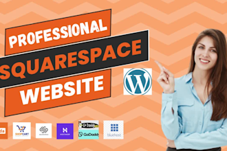 design hostinger website, godaddy, bluehost, squarespace, wix business website