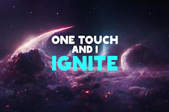do professional animated lyric video with motion graphics