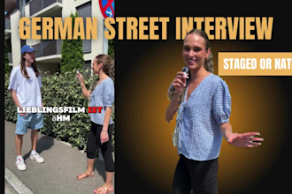 film german street interview videos for your brand