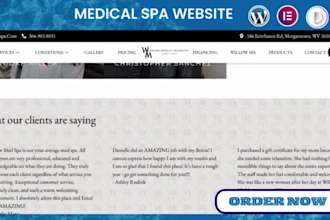design medical spa website med spa website spa website medical aesthetic website
