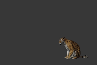 do 3d animal animation, 3d animal model, cgi animal animation, animal fur compo