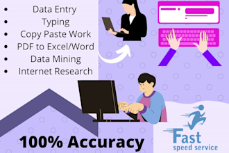do data entry and typing